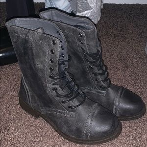 Rustic Black Boots Size 7.5